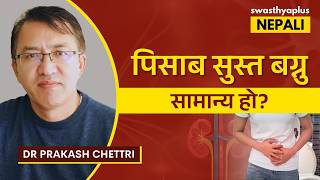 पिसाबको धार किन कमजोर हुन्छ? | Why is Urine Flow Weak? in Nepali | Treatment | Dr Prakash Chettri