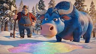 Paul Bunyan & Babe the Blue Ox 🌲 The Giant Lumberjack Legend at Sunrise | American Folklore Story