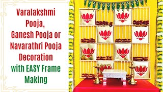 Navarathri Pooja Decor | Varalakshmi pooja deocration USA | Ganesh Pooja Decoration | Indian Decor