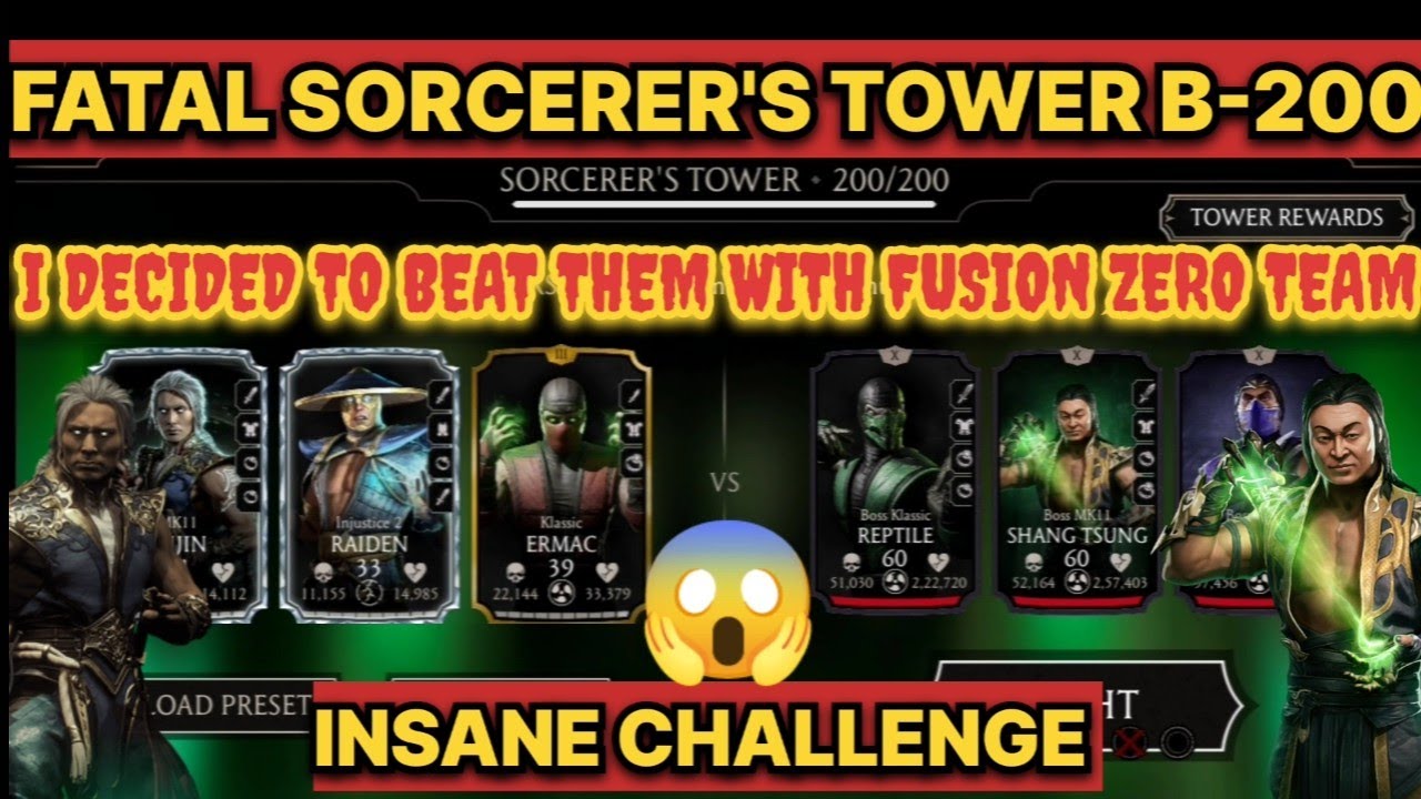 Mk mobile sorcerer tower fatal 200 | sorcerer tower rewards