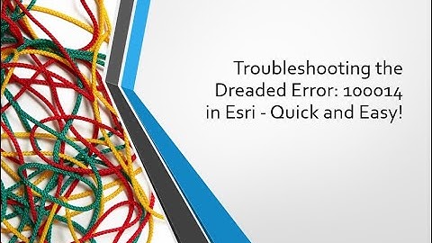 Fixing Esri Error 100014: ArcGIS Summarization Failures Explained!