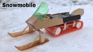 How to Make RC Snowmobile at Home - Amazing Remote Controlled Car