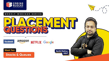 Week - 2 | Crack Placement Questions of Companies like Microsoft, Google & more with Kartik Bhaiya!