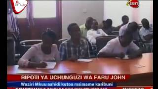 Ripoti Ya Uchunguzi Kifo Cha Faru John