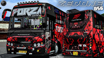Bussid New ZEDONE BELLY DICKY BS6 ( FORZA HOLIDAYS ) Bus Mod For Bus Simulator Indonesia