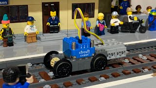 Lego railway compatible: tutorial for a small train drive with circuit cubes