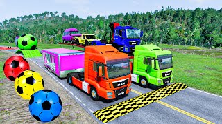 Mcqueen car racing | Truck transport | BeamNG drive | 1065 screenshot 5