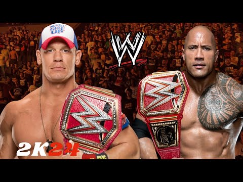 THE ROCK VS JOHN CENA | LAST MAN STANDARD MATCH | WWE HELL IN A CELL ...