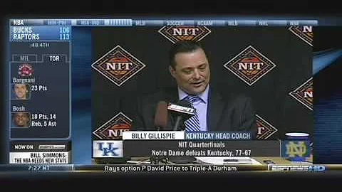 Billy Gillispie after Notre Dame loss (unedited)