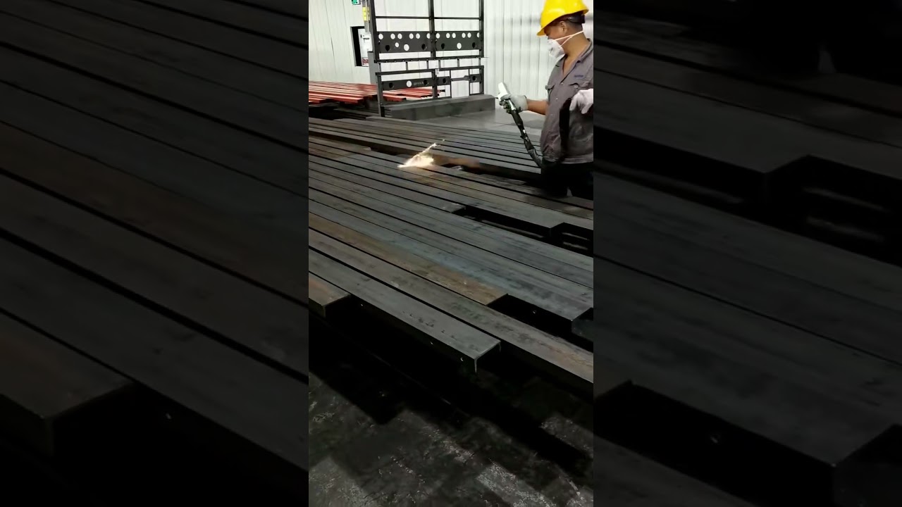 Laser cleaning machine customer site application