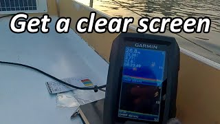 #garmin striker vivid 4cv.tutorial. Clean up your screen using the right settings@stevesshowreel.