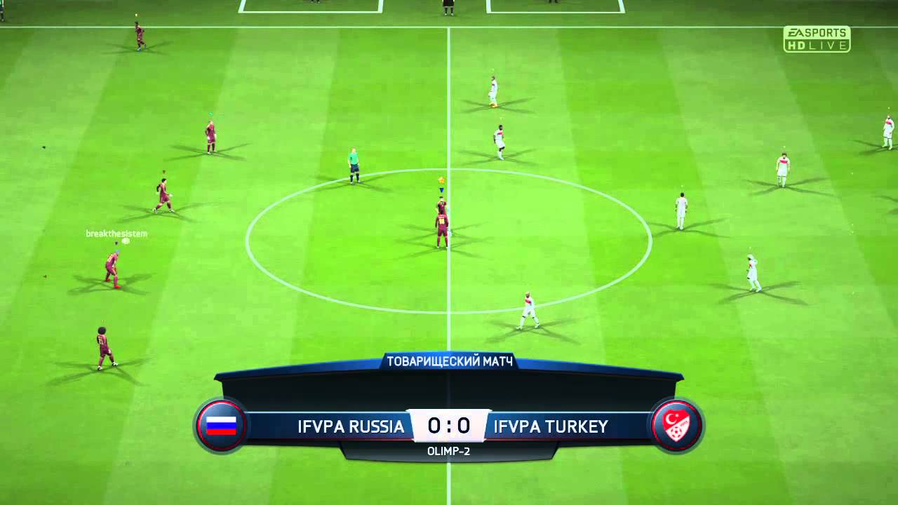Russia vs Turkey ( 18.04.2016 ) ps4 Fifa 16