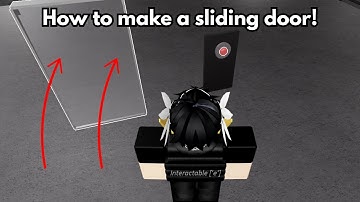 How to make a sliding door in town! | Roblox