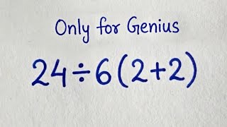 Only Geniuses Can Solve This PEMDAS Problem Correctly!