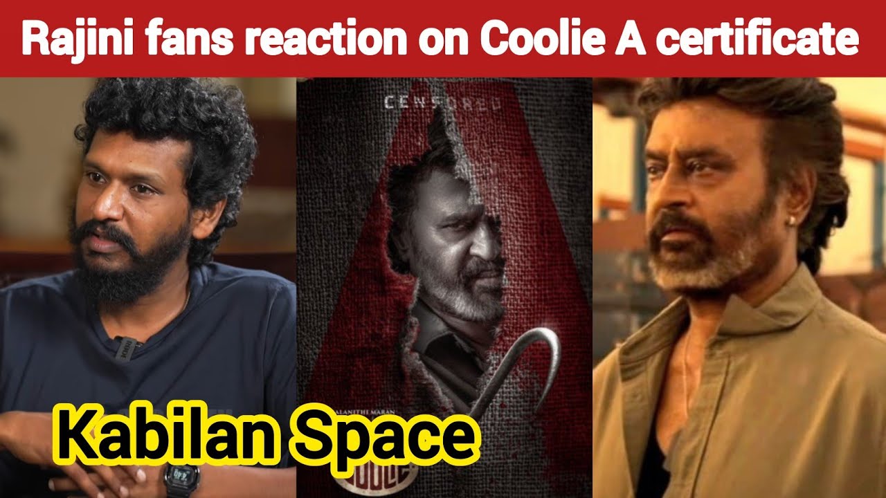 Coolie censored A 😱 | Fans reaction | Timepass space | TVK Vijay | Rajini | Kabilan Space