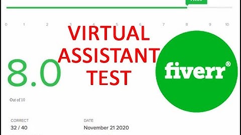 FIVERR virtual assistant Test (VA)