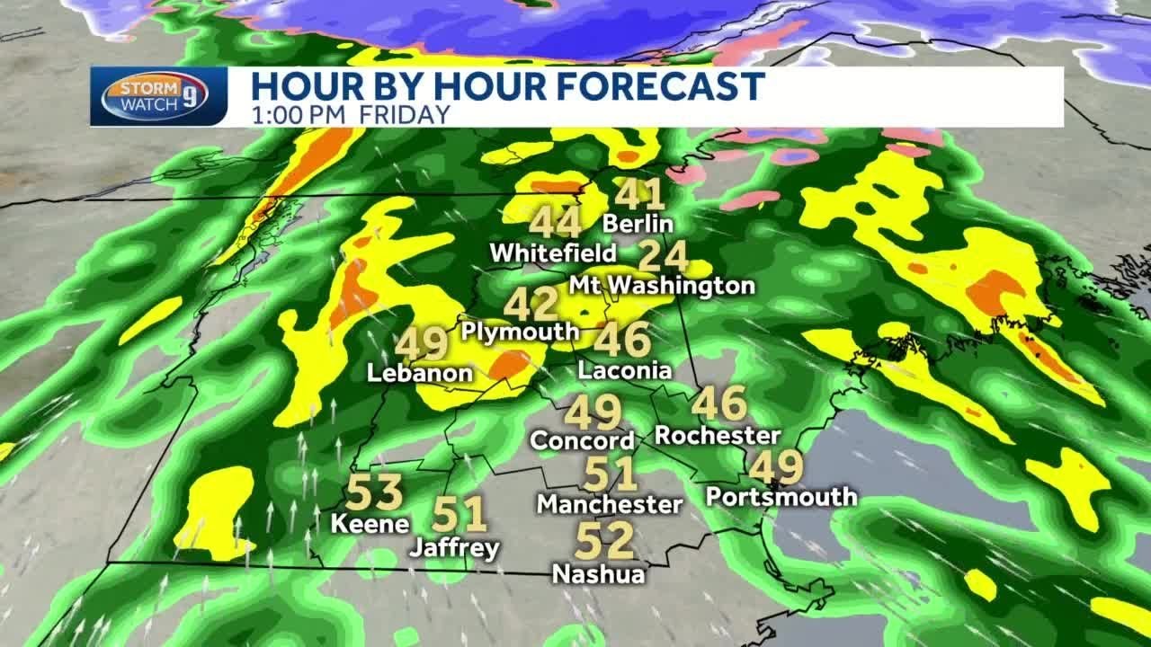 Rain, mix Friday; highs in 40s for most over weekend - YouTube