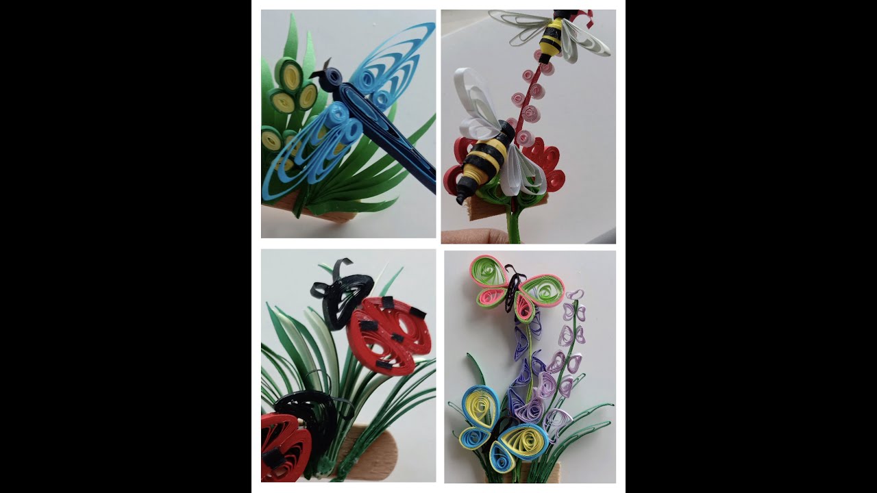 DIY Quilled insects Simple quilling Quilling is easy YouTube