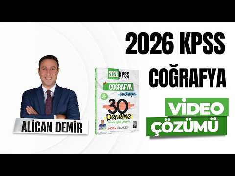 2026 KPSS Geography 30 Practice Exams | Practice Exam 20