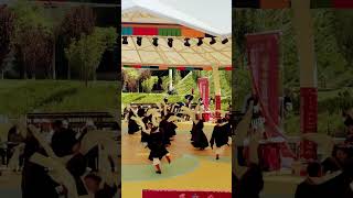 other team is performing different style Tibetan dance