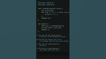 Dangling Pointer Interview Question