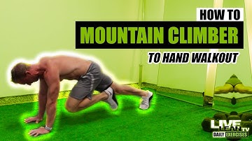 How To Do MOUNTAIN CLIMBERS TO HAND WALKOUTS | Exercise Demonstration Video and Guide