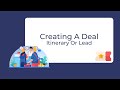 Create An Itinerary Or Lead Deal In Victoury