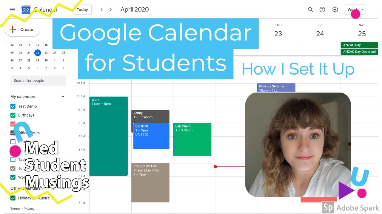 How I Use Google Calendar Advice From A Medical Student Google