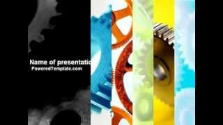 Gear Wheel PowerPoint Template by PoweredTemplate.com