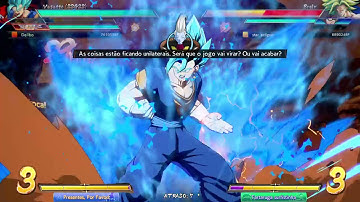 DBFZ gogeta and vegetto reset combo in a real match.