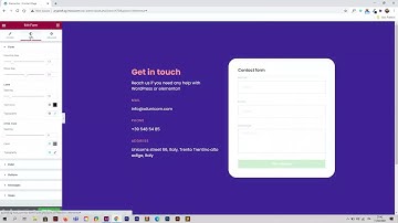 Create a contact form with Elementor   Modern and simple design