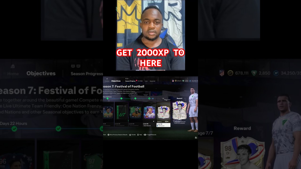 How to get 2000xp to complete Puskas or 88+ x5 