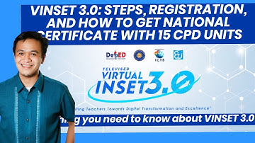 How to get Certificate of Recognition VINSET 3.0? with 15 CPD units.