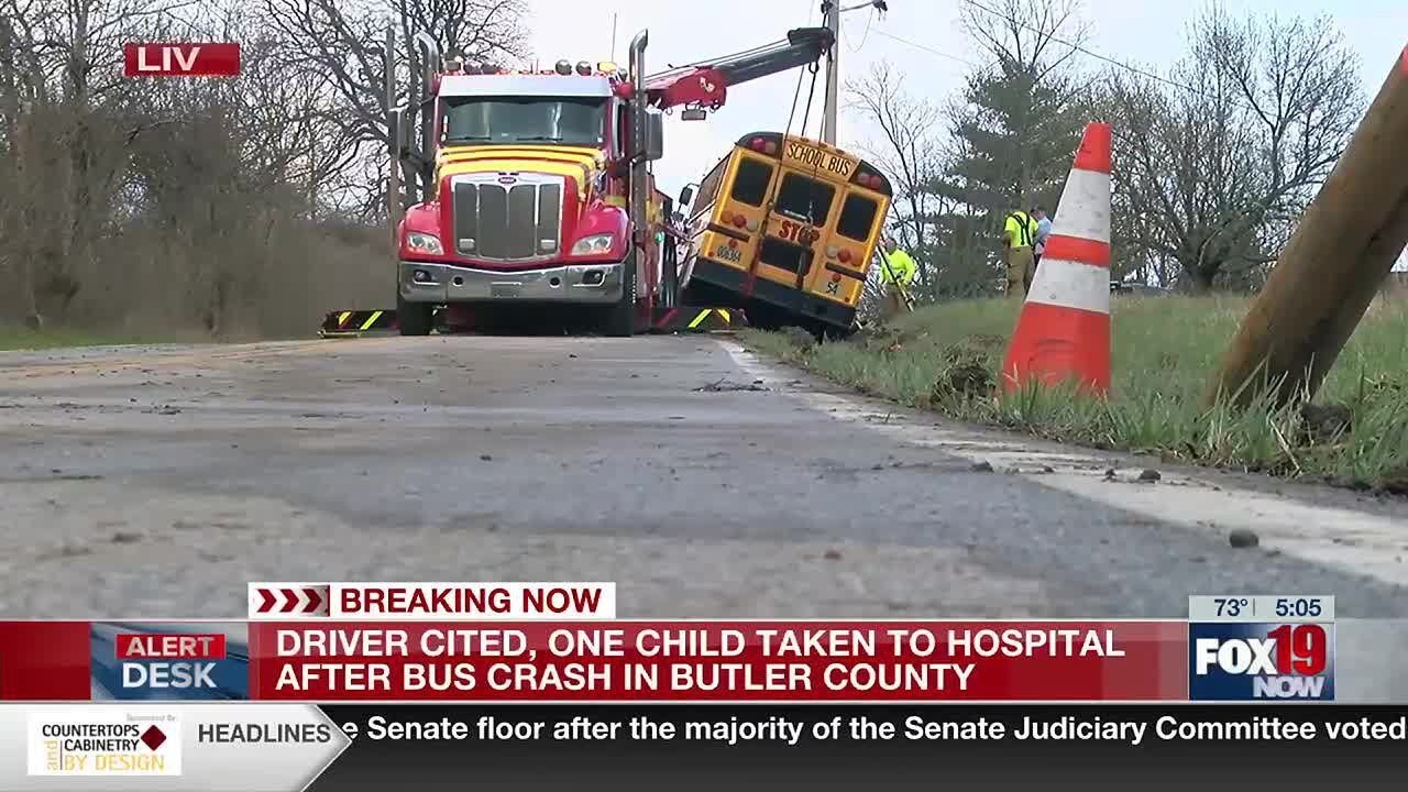 Butler County school bus driver cited after student injured in crash ...