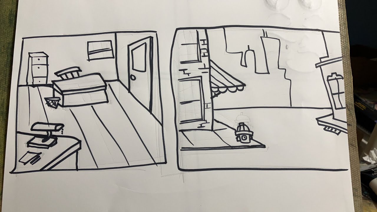 Cartoon Backgrounds Drawing Tutorial LIVESTREAM - YouTube