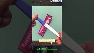 Recare brand HCG pregnancy test midstream. 1piece in one purple bag with beautiful design. Welcome.