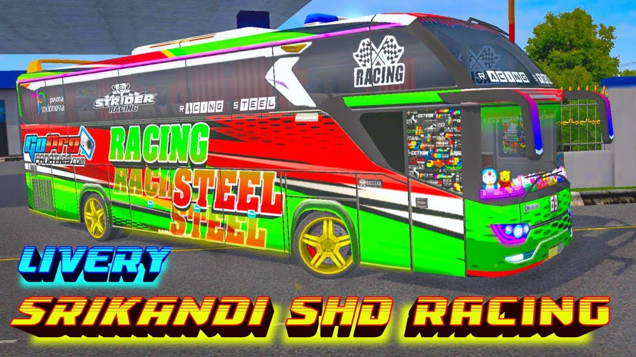 Kumpulan Livery Bussid Srikandi Shd Racing Full Sticker Cctv Youtube