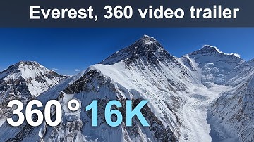 Everest 16K. Aerial 360° video trailer in 8K