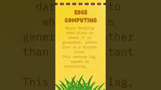 Edge Computing? | Nano Learning | Quick Easy Definition #didyouknow #learninseconds