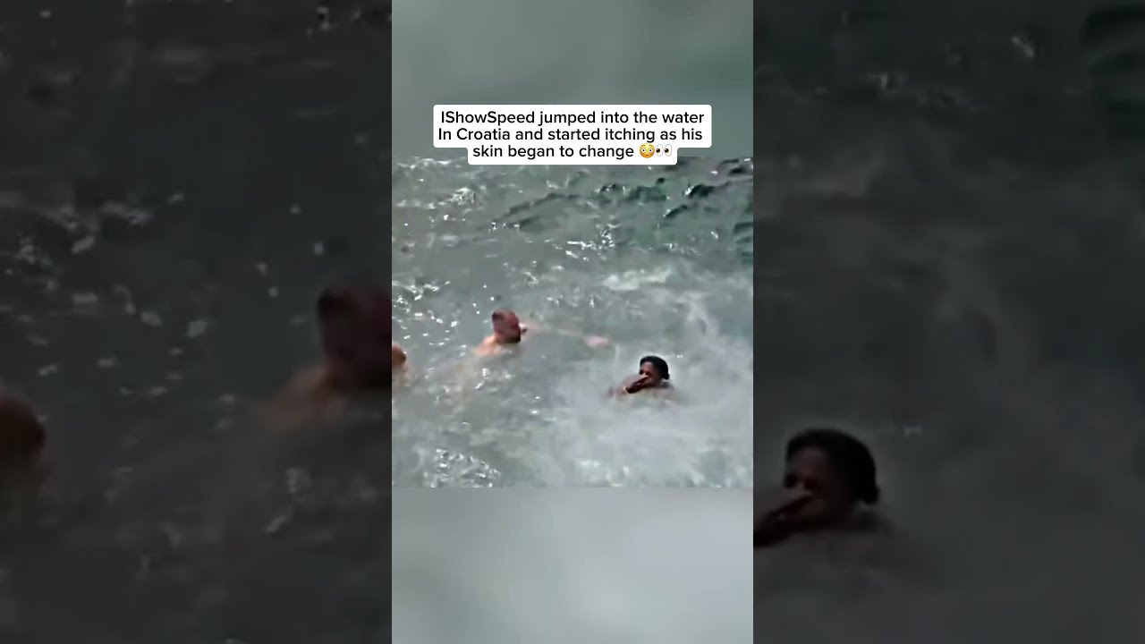 IShowSpeed Jumped Into The Water In Croatia And Started Itching As His Skin Began To Change 