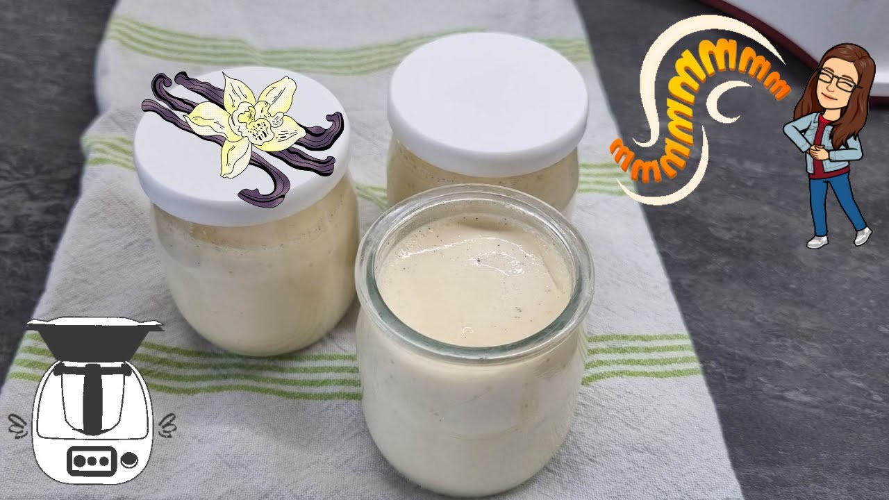 Crème dessert à la vanille avec Thermomix🍮🥛