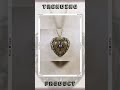 Angel Wing Music Box Locket with Amethyst.