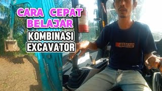 BELAJAR KOMBINASI EXCAVATOR PEMULA || TUTORIAL JOYSTICK HANDLE