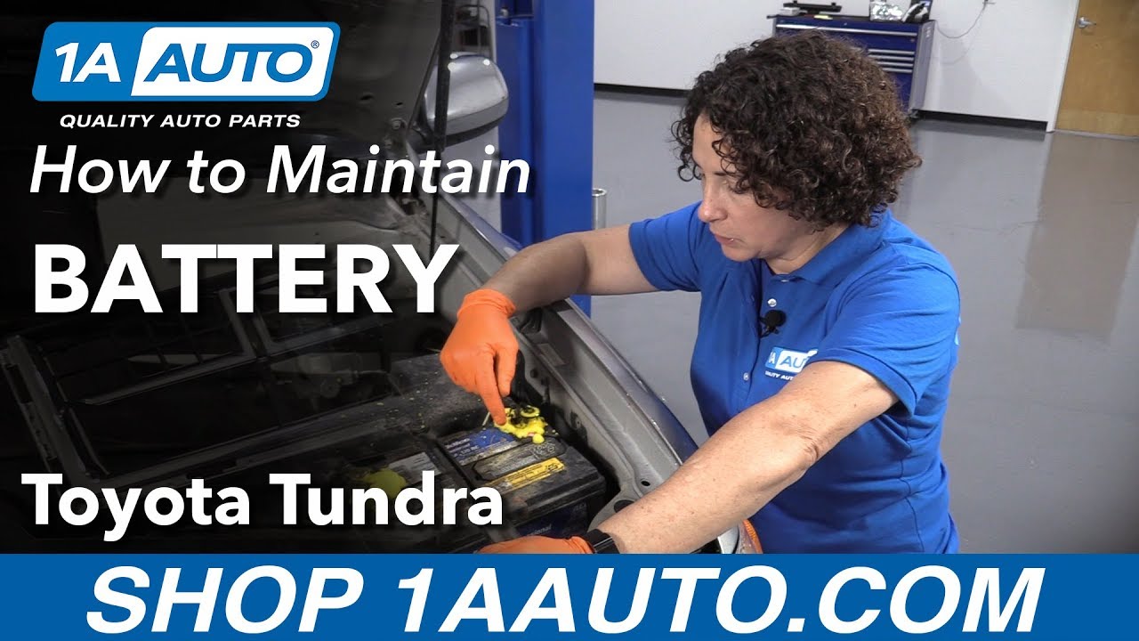 How to Maintain the Battery 00-06 Toyota Tundra - YouTube