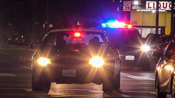 LAPD Rampart Units Responding Code 3 x6