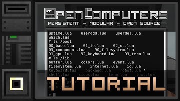 OpenComputers v1.1 Tutorial 4: File system (English)