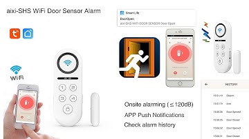 aixi-SHS WiFi Smart Siren Alarm Door Window Sensor Doorbell Function Trigger Alerts Smart Life APP
