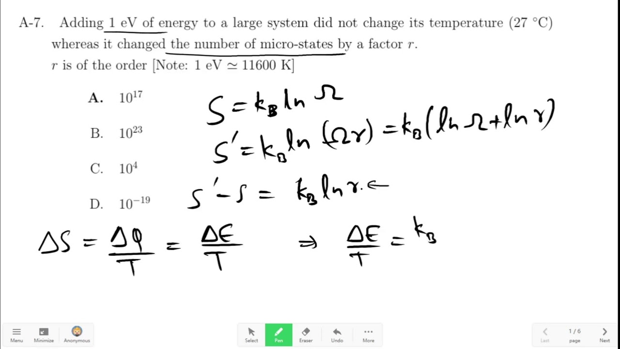 Mastering Statistical Mechanics: Solve JEST Physics Questions with Ease! Part 9| CSIR NET GATE TIFR
