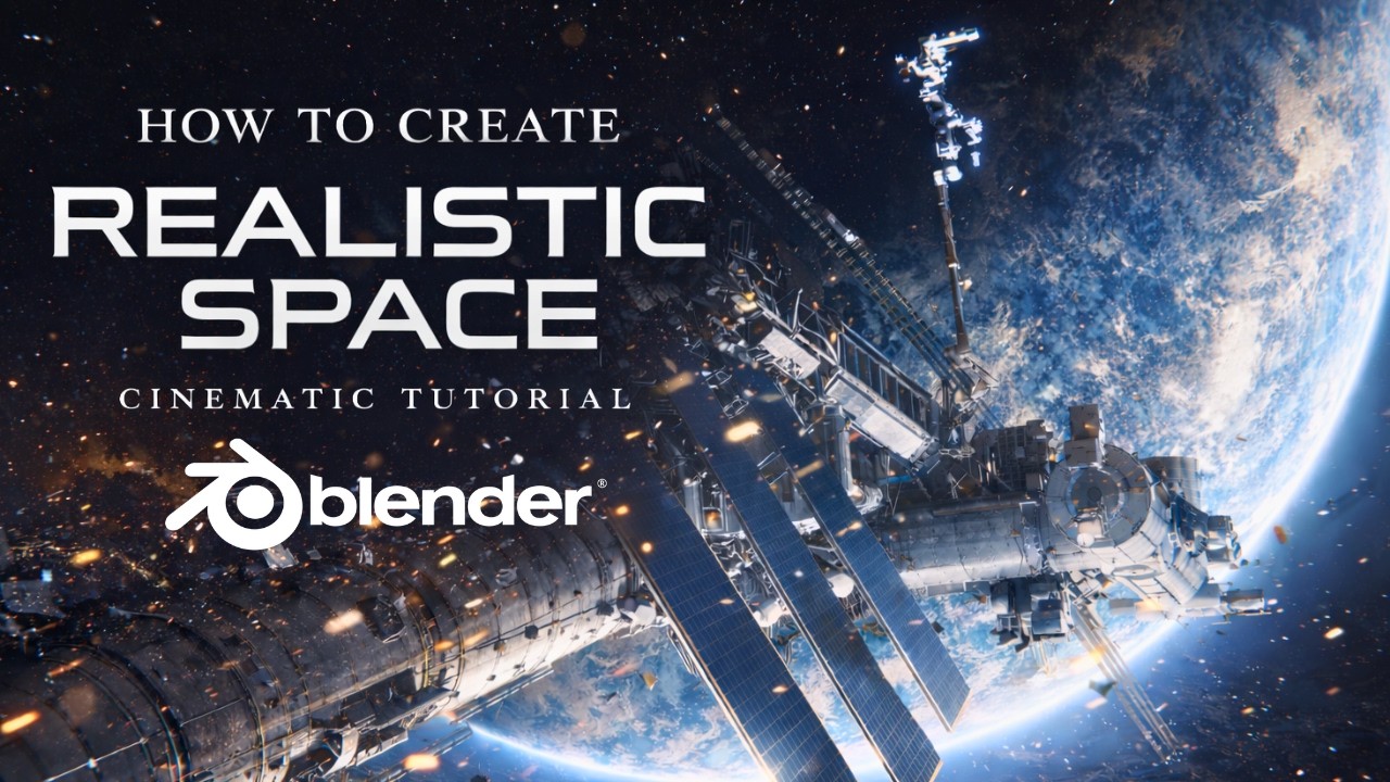 How to Make a Realistic Space Scene in Blender 3D | Free Addons Only