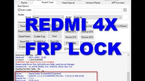 REDMI 4X FRP LOCK REMOVE SOLUTION VIA UMT